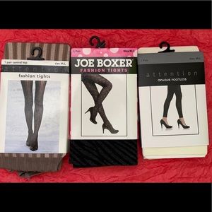 Bundle of 3 pairs of fashion tights size M/L